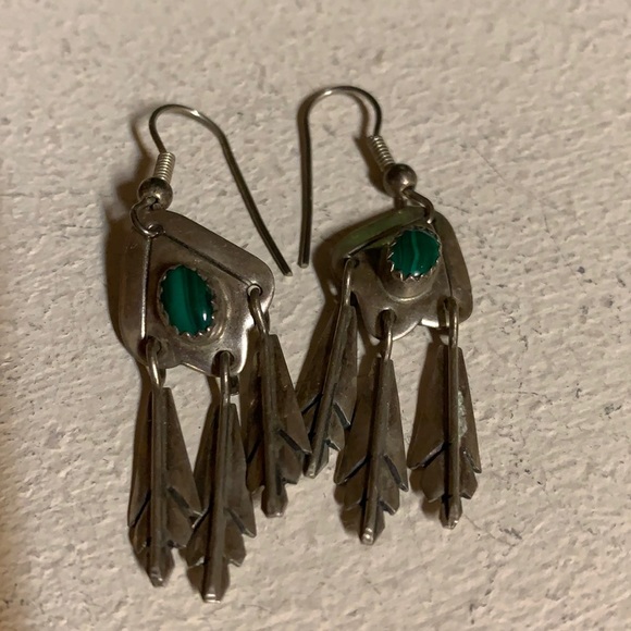 Sterling silver Native American earrings 🪶 - Picture 1 of 3